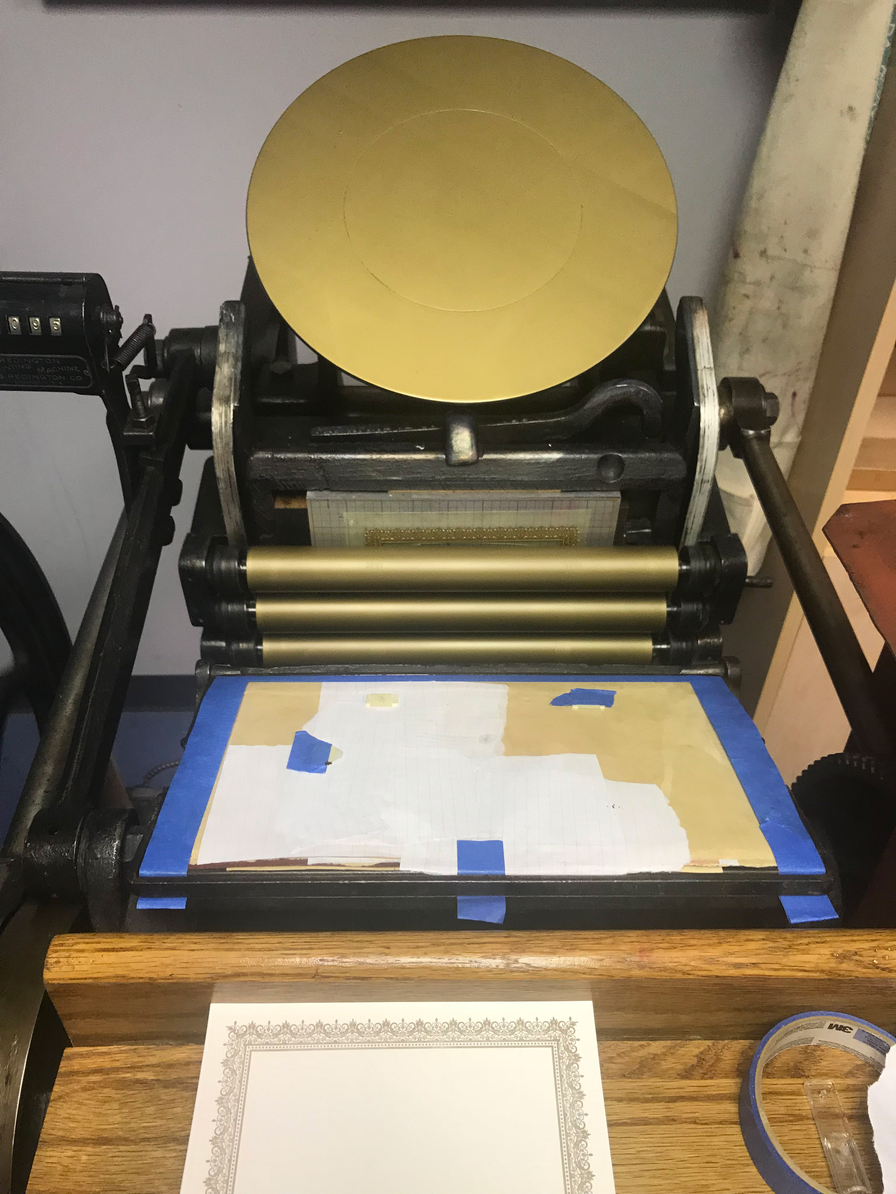 Printing Gold Ink, Briar Press